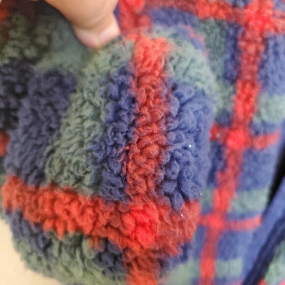 Little Me Toddler Baby Plaid Teddy Bear One Piece Sherpa Fleece Jumpsuit… - Picture 7 of 16